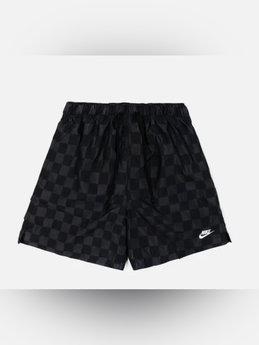 Nike Men’s Black Checkerboard Athletic Shorts